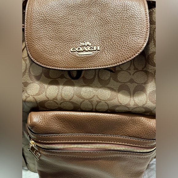 COACH NEW YORK BROWN BACKPACK - Picture 3 of 6